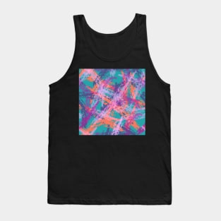 Abstract Draw Pastel Color Fashion Tank Top